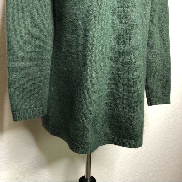 Soft Surroundings dark green wool blend sweater size Large - Picture 11 of 14